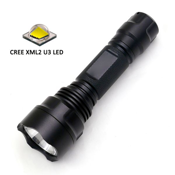 c2 with cree xm-l2 u3 waterproof powerful rechargeable tactical led flashlights 5 modes torch light
c2 with cree xm-l2 u3 waterproof powerful rechargeable tactical led flashlights 5 modes torch light
