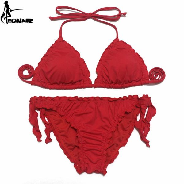 eonar bikinis 2020 women swimwear ruffle bandage swimsuit black brazilian bikini set adjustable bathing suit triangle swim wear, White;black
eonar bikinis 2020 women swimwear ruffle bandage swimsuit black brazilian bikini set adjustable bathing suit triangle swim wear, White;black