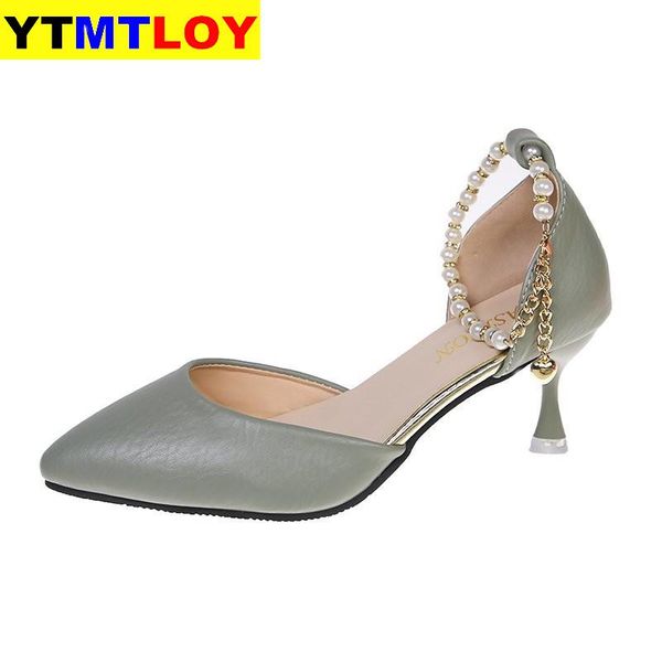 women's shallow mouth pointed high heels fashion women's shoes pearl rhinestone anklet heel high heel single shoes tide, Black
women's shallow mouth pointed high heels fashion women's shoes pearl rhinestone anklet heel high heel single shoes tide, Black