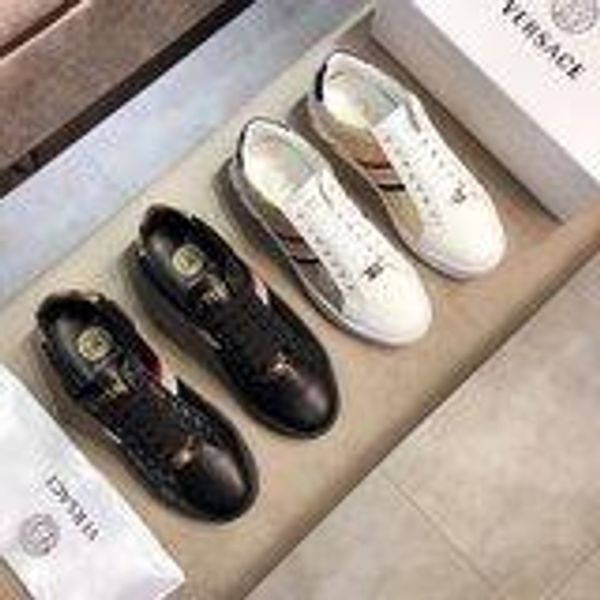 2020w high-quality fashionable leather print low-casual men's tide shoes, fashionable wild color matching breathable sports shoes1, Black
2020w high-quality fashionable leather print low-casual men's tide shoes, fashionable wild color matching breathable sports shoes1, Black