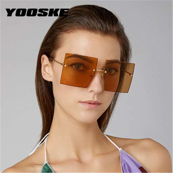 yooske oversized sunglasses men vintage brand transparent gradient sun glasses women's rimless trimming eyewear uv400, White;black
yooske oversized sunglasses men vintage brand transparent gradient sun glasses women's rimless trimming eyewear uv400, White;black