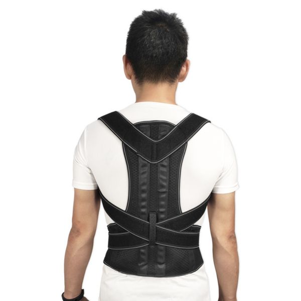 posture corrector back brace shoulder clavicle support trainer for pain relief adjustable slouching hunching belt straightener, Black;blue
posture corrector back brace shoulder clavicle support trainer for pain relief adjustable slouching hunching belt straightener, Black;blue