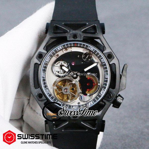 new automatic mens watch pvd all black silver black dial big tourbillon p485 sports car techframe quick release rubber swisstime hubg21b2, Slivery;brown
new automatic mens watch pvd all black silver black dial big tourbillon p485 sports car techframe quick release rubber swisstime hubg21b2, Slivery;brown