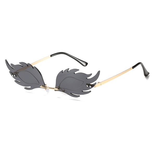 sunglasses 2021 feather rimless women steampunk sun glasses men frameless flame shape eyeglasses shades female oculos, White;black
sunglasses 2021 feather rimless women steampunk sun glasses men frameless flame shape eyeglasses shades female oculos, White;black