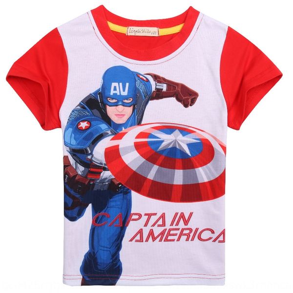 cartoon children's clothing wear boy summer short-sleeved t-shirt ins stylish captain america children's t-shirt 32013, Blue
cartoon children's clothing wear boy summer short-sleeved t-shirt ins stylish captain america children's t-shirt 32013, Blue