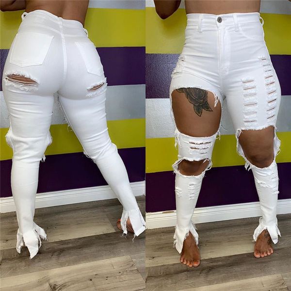fashion women ripped hole jeans street style white color distrressed split pencil pants new women summer jeans, Blue
fashion women ripped hole jeans street style white color distrressed split pencil pants new women summer jeans, Blue