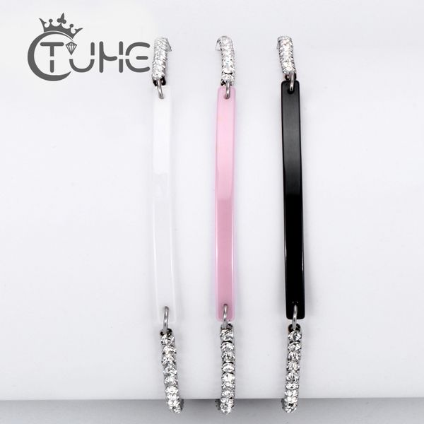 2020 new fashion ceramic crystal love gold stainless steel bracelet pink white black bracelets bangles for women wholesale, Golden;silver
2020 new fashion ceramic crystal love gold stainless steel bracelet pink white black bracelets bangles for women wholesale, Golden;silver