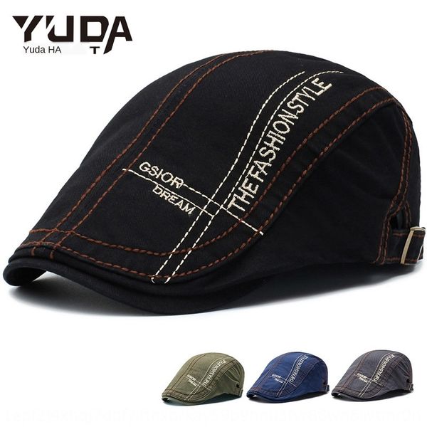 season new beret lida men's denim beret embroidered style hat embroidered letter fashion hat, Blue;gray
season new beret lida men's denim beret embroidered style hat embroidered letter fashion hat, Blue;gray