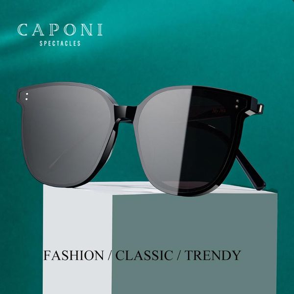 caponi myopia sunglasses for women men fashion vintage men's eyewear prescription polarized female gentle sun glasses js7452, White;black
caponi myopia sunglasses for women men fashion vintage men's eyewear prescription polarized female gentle sun glasses js7452, White;black