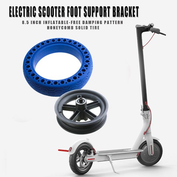 1pcs 8.5-inch honeycomb rubber solid tire tubeless 8 1/2 for m365 electric scooter solid tire with contour blue
1pcs 8.5-inch honeycomb rubber solid tire tubeless 8 1/2 for m365 electric scooter solid tire with contour blue