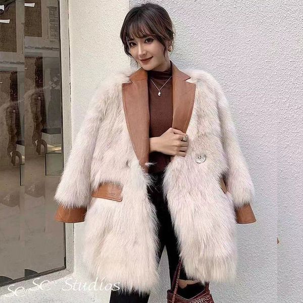 women's fur & faux winter coat women jacket 2021 one imitation mink wool lamb plush sheep shearing, Black
women's fur & faux winter coat women jacket 2021 one imitation mink wool lamb plush sheep shearing, Black