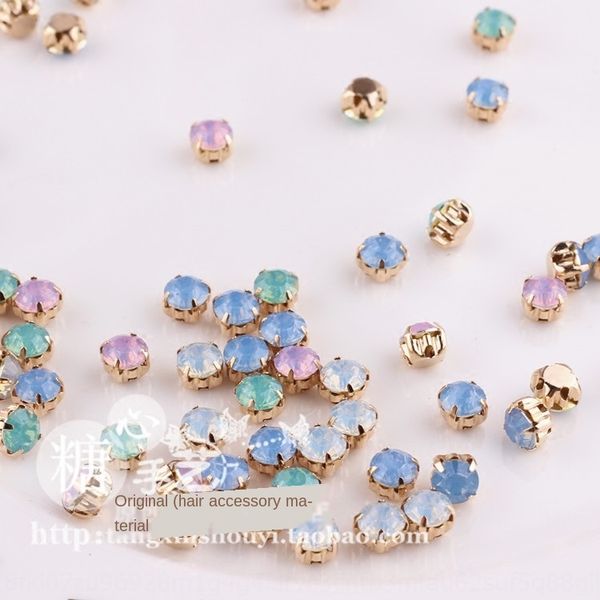 diy handmade bow hair diy accessories material 6mm pure copper sole claw diamond protein resin diamond korean hair clip accessories, Silver
diy handmade bow hair diy accessories material 6mm pure copper sole claw diamond protein resin diamond korean hair clip accessories, Silver