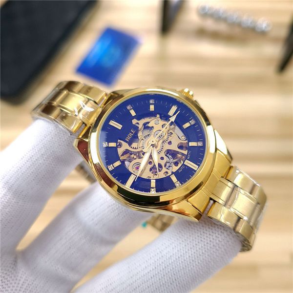 2020 genuine men's watch hollow dial fashion wild sports big dial gold steel belt men's watch watch, Slivery;brown
2020 genuine men's watch hollow dial fashion wild sports big dial gold steel belt men's watch watch, Slivery;brown