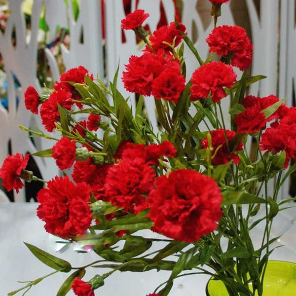 decorative flowers & wreaths 6 head artificial carnation flower bouquet simulation small silk fake branch home garden decoration floral gift
decorative flowers & wreaths 6 head artificial carnation flower bouquet simulation small silk fake branch home garden decoration floral gift