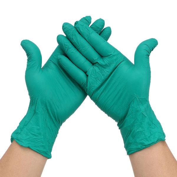 100pcs s/m/l disposable nitrile gloves hand protection personal health cleaning handling protective glove work gloves green
100pcs s/m/l disposable nitrile gloves hand protection personal health cleaning handling protective glove work gloves green