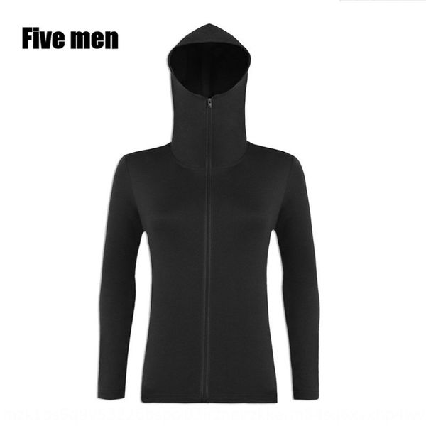 five men thin casual hooded silver ion jacket zipper antibacterial fabric long sleeve running zipper sports jacket for women, Black
five men thin casual hooded silver ion jacket zipper antibacterial fabric long sleeve running zipper sports jacket for women, Black