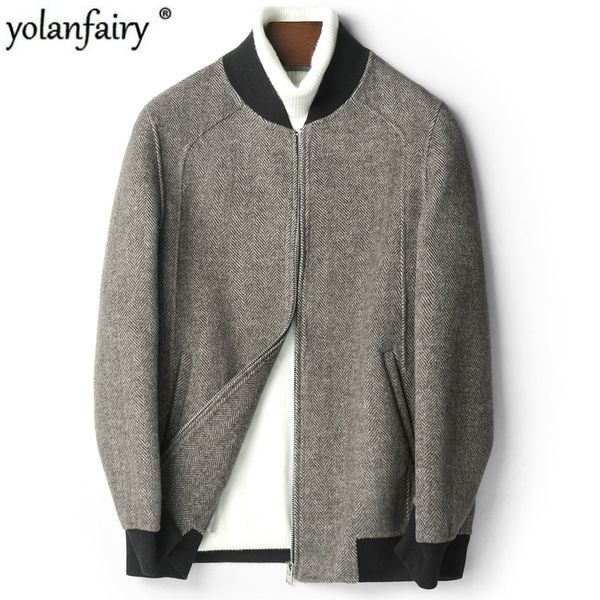yolanfairy осень зима двухстороннего шерстяного пальто теплого real wool baseball jacket 2020 top qulality abrigo hombre d-04-1951 mf634, Black
yolanfairy осень зима двухстороннего шерстяного пальто теплого real wool baseball jacket 2020 top qulality abrigo hombre d-04-1951 mf634, Black