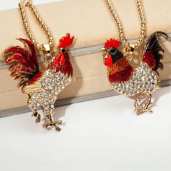 6 kinds cock hen full shiny crystal body fancy colors feather chicken pendant long necklace for women, Silver
6 kinds cock hen full shiny crystal body fancy colors feather chicken pendant long necklace for women, Silver