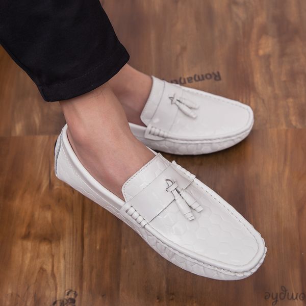 genuine leather men loafers driving shoes moccasins mens designer tassel loafers fashion casual shoes men slipon, Black
genuine leather men loafers driving shoes moccasins mens designer tassel loafers fashion casual shoes men slipon, Black