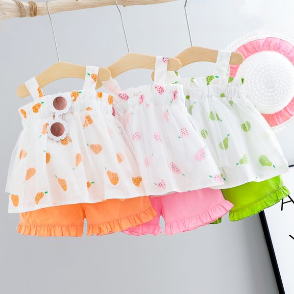 girl's dresses 2021 summer female baby cute fashion small sling two-piece soft and comfortable breathable children's clothing, Red;yellow
girl's dresses 2021 summer female baby cute fashion small sling two-piece soft and comfortable breathable children's clothing, Red;yellow