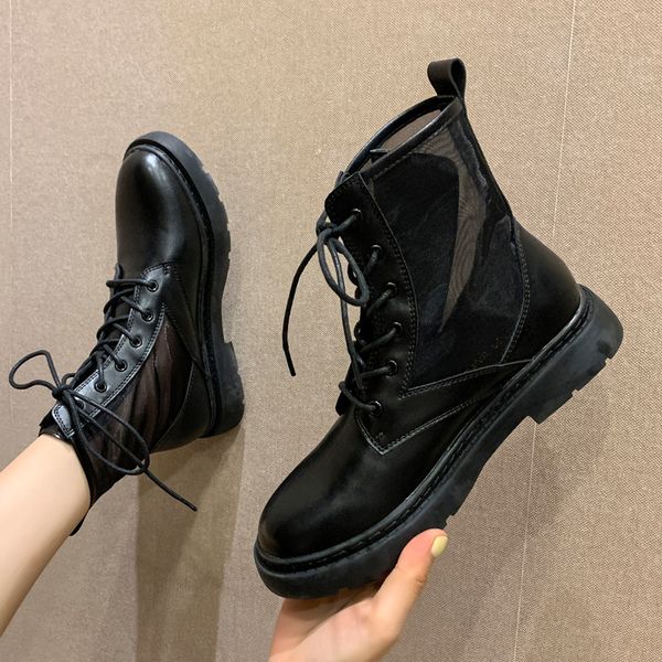lace up summer boots women rock shoes woman luxury designer round toe boots-women booties ladies shoes rubber med fashion 2020, Black
lace up summer boots women rock shoes woman luxury designer round toe boots-women booties ladies shoes rubber med fashion 2020, Black