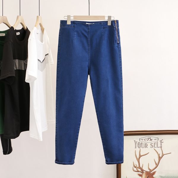 kejrh korean style 200kg fat mm high elasticity slimming side zipper leggings plus size women's clothing pants tight pants zipper tight, Blue
kejrh korean style 200kg fat mm high elasticity slimming side zipper leggings plus size women's clothing pants tight pants zipper tight, Blue