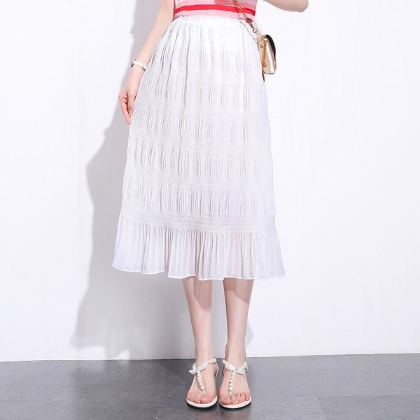 p9gqc women's summer 2020 new women's clothing korean style high waist slimming solid color a- line dress a- line chiffon skirt ch, Black
p9gqc women's summer 2020 new women's clothing korean style high waist slimming solid color a- line dress a- line chiffon skirt ch, Black