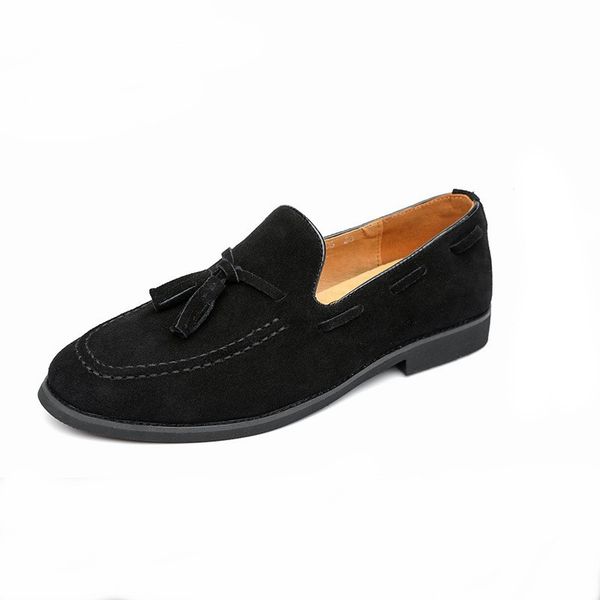 slip-on men's cow suede loafer shoes england tassel shoes large size oxford loafers guys leisure cowskin z171, Black
slip-on men's cow suede loafer shoes england tassel shoes large size oxford loafers guys leisure cowskin z171, Black