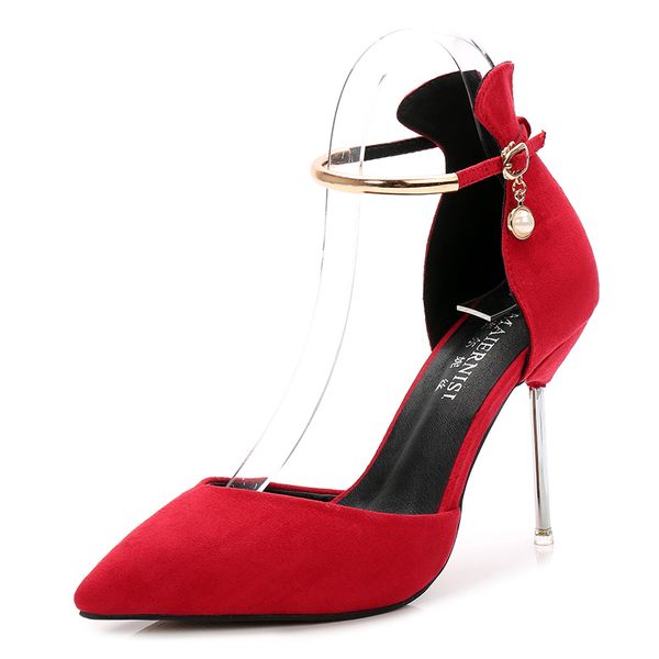 dress shoes women high heels fashion pumps candy color sandals summer stainless steel large size 36-44, Black
dress shoes women high heels fashion pumps candy color sandals summer stainless steel large size 36-44, Black