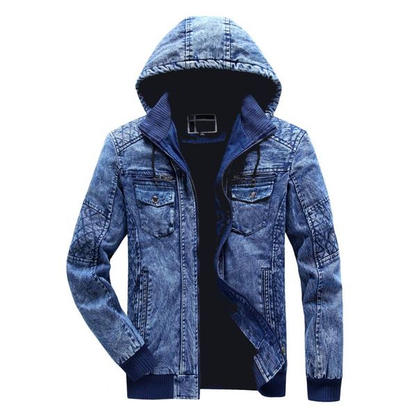 isurvivor 2020 men's men's slim youth popular casual zipper denim hooded denim jacket jacket, Black;brown
isurvivor 2020 men's men's slim youth popular casual zipper denim hooded denim jacket jacket, Black;brown