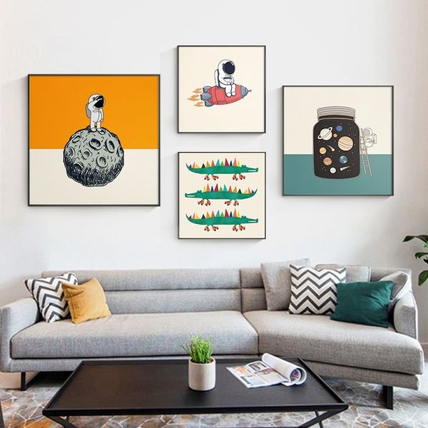cartoon astronauts posters & prints modern funny canvas oil painting childrens room decor abstract wall art pictures l wall decorations
cartoon astronauts posters & prints modern funny canvas oil painting childrens room decor abstract wall art pictures l wall decorations