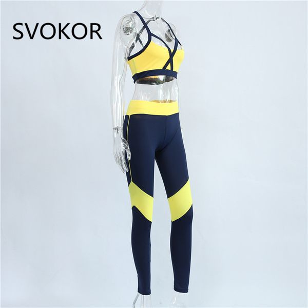svokor women two pieces yellow elastic cross shoulder strap mesh stitching set vest trousers fitness slim leggings 2 piece set, White
svokor women two pieces yellow elastic cross shoulder strap mesh stitching set vest trousers fitness slim leggings 2 piece set, White