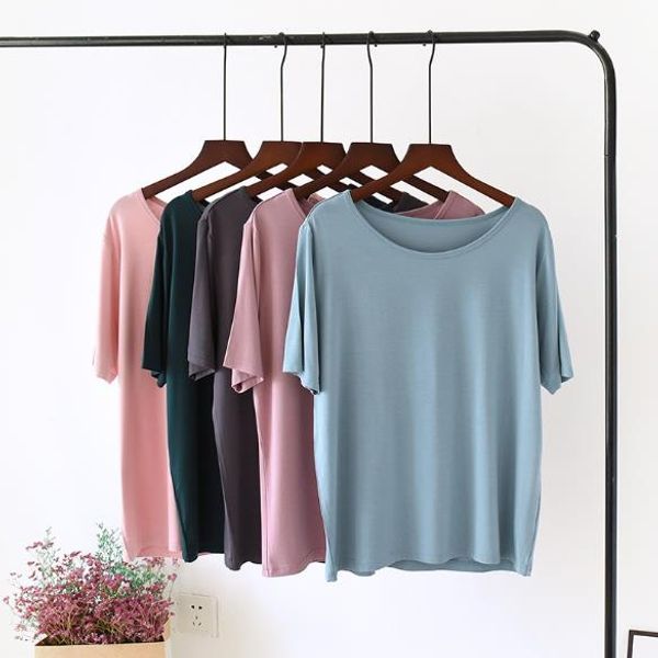 women's t-shirts new modal cotton ladies loose casual bottoming shirt short sleeve summer woman tshirts ropa mujer new -2xl, White
women's t-shirts new modal cotton ladies loose casual bottoming shirt short sleeve summer woman tshirts ropa mujer new -2xl, White