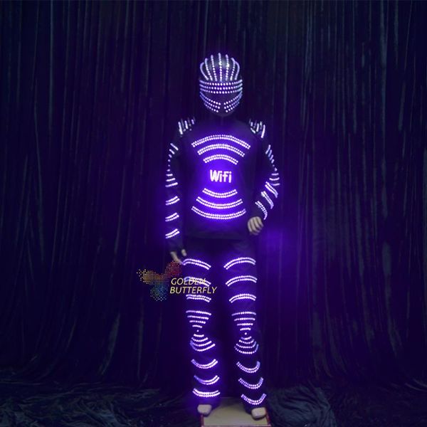 led suits light clothing led robot costumes luminesce costume helmet glowing clothes men with costume for stage, Black;red
led suits light clothing led robot costumes luminesce costume helmet glowing clothes men with costume for stage, Black;red