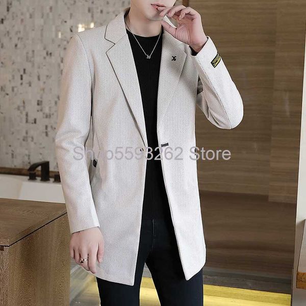 autumn woolen coat men's long trench coat men's casual woolen trend 2020 autumn, Black
autumn woolen coat men's long trench coat men's casual woolen trend 2020 autumn, Black