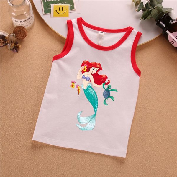 mermaid elie princess girls cotton vest sleeveless thin t-shirt vest children's clothing summer clothes children's wear 1688, Blue
mermaid elie princess girls cotton vest sleeveless thin t-shirt vest children's clothing summer clothes children's wear 1688, Blue