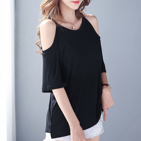 women's t-shirt women summer harajuku modal cotton casual solid color tees o neck short sleeve cold shoulder black white t shirt
women's t-shirt women summer harajuku modal cotton casual solid color tees o neck short sleeve cold shoulder black white t shirt