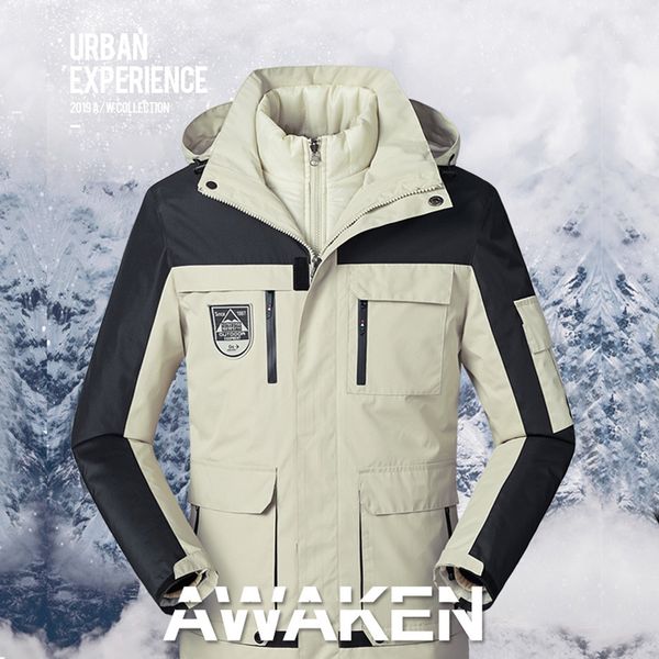 outdoors winter autumn men women windproof hiking jacket 3 in 1 waterproof warm hooded coat couple camping hiking windbreaker, Blue;black
outdoors winter autumn men women windproof hiking jacket 3 in 1 waterproof warm hooded coat couple camping hiking windbreaker, Blue;black
