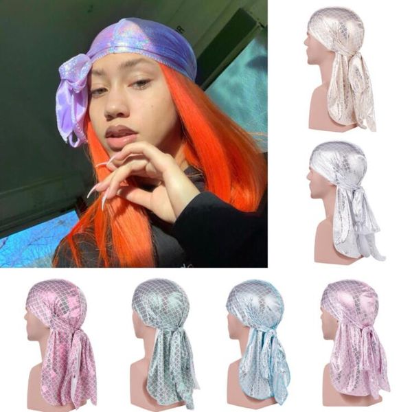 laser bandana pirate caps fish scales imitate silk long tail pirate hat hip hop cape hats durags headwear headband cgy366
laser bandana pirate caps fish scales imitate silk long tail pirate hat hip hop cape hats durags headwear headband cgy366