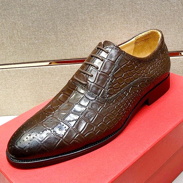 new highquality mens embossed leather dress shoes, mens fashion dress wedding shoes, men's high-quality cowhide lace-up work with qwy, Black
new highquality mens embossed leather dress shoes, mens fashion dress wedding shoes, men's high-quality cowhide lace-up work with qwy, Black