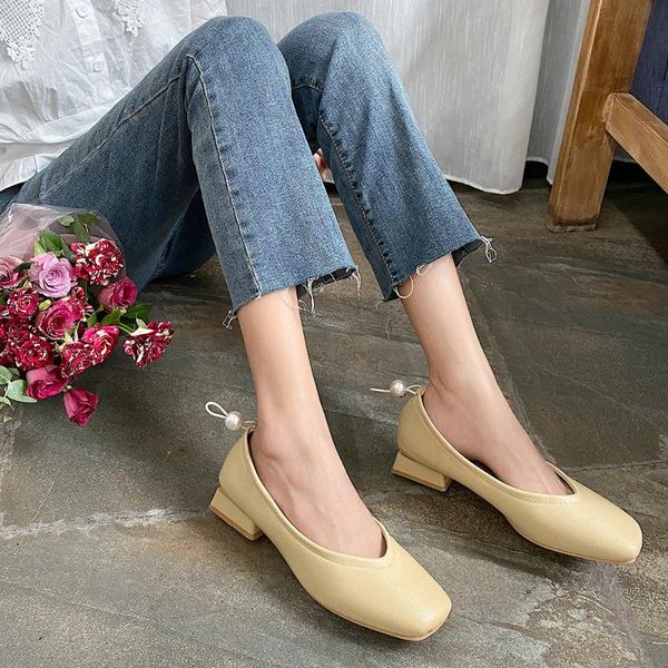 big pearl button loafers women shoes slip on chunky heel pu small leather shoes 2020 celebrity sewing square toe chaussure femme, Black
big pearl button loafers women shoes slip on chunky heel pu small leather shoes 2020 celebrity sewing square toe chaussure femme, Black