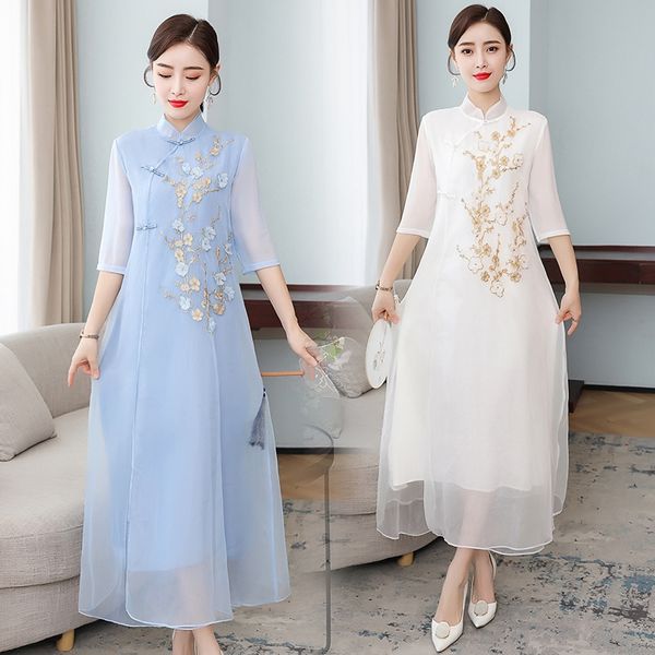 китайский стиль улучшил китайский cheongsam с вышитыми стенд воротник платья вышитые платье и укороченными рукавами 2020 новый, Black;gray
китайский стиль улучшил китайский cheongsam с вышитыми стенд воротник платья вышитые платье и укороченными рукавами 2020 новый, Black;gray