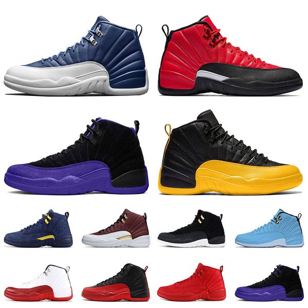 2020 new mens xii jumpman basketball shoes stone blue 12 reverse flu game 12 12s university gold retro mens trainers sneakers 
2020 new mens xii jumpman basketball shoes stone blue 12 reverse flu game 12 12s university gold retro mens trainers sneakers