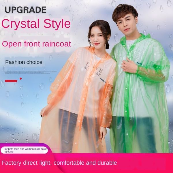new front open raincoat cloak crystal crystal simple transparent conjoined poncho raincoat for men and women, Red;brown
new front open raincoat cloak crystal crystal simple transparent conjoined poncho raincoat for men and women, Red;brown