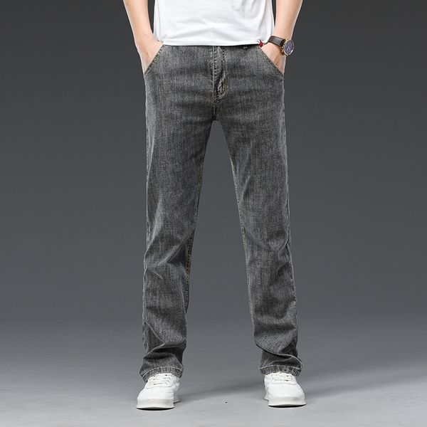 icpans summer thin denim casual pants mesn straight stretch classic mens trousers jeans, Black
icpans summer thin denim casual pants mesn straight stretch classic mens trousers jeans, Black