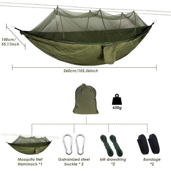 tents and shelters 1-2 person tragbare outdoor camping hängematte mit moskito net hohe festigkeit fallschirm stoff hängen bejagd schlaf scha
tents and shelters 1-2 person tragbare outdoor camping hängematte mit moskito net hohe festigkeit fallschirm stoff hängen bejagd schlaf scha