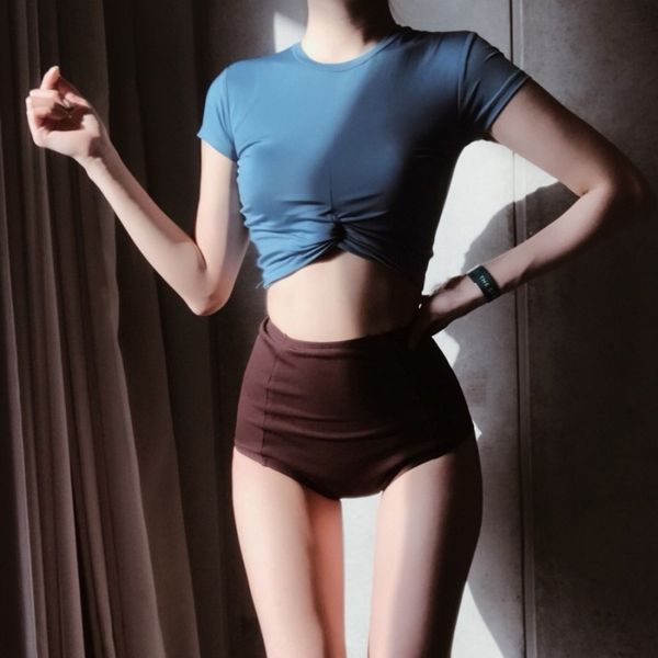 cdv9k korean contrast color high waist short sleeve small chest gathering chest covering belly split swimsuit female bikini swimsuit bikini, Black
cdv9k korean contrast color high waist short sleeve small chest gathering chest covering belly split swimsuit female bikini swimsuit bikini, Black