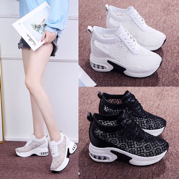 inner height 8cm2020 summer new net red mesh surface breathable sandals sports casual women's shoes, Black
inner height 8cm2020 summer new net red mesh surface breathable sandals sports casual women's shoes, Black