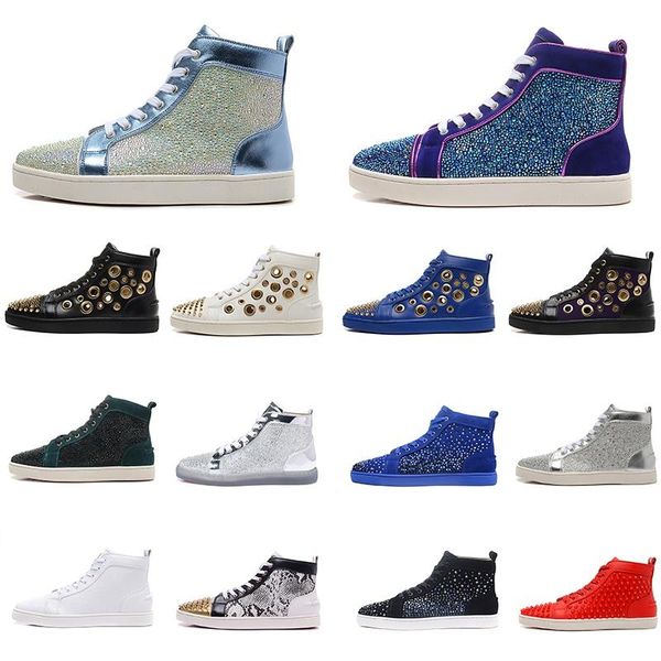 2020 new designer shoes men women chaussures studded spike sneakers triple luxury leather suede red bottoms casual shoe 36-47 vintage, Black
2020 new designer shoes men women chaussures studded spike sneakers triple luxury leather suede red bottoms casual shoe 36-47 vintage, Black