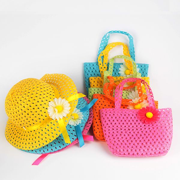 summer sun hat girls kids beach hats bags flower straw hat cap tote handbag bag suit hipping, Yellow
summer sun hat girls kids beach hats bags flower straw hat cap tote handbag bag suit hipping, Yellow